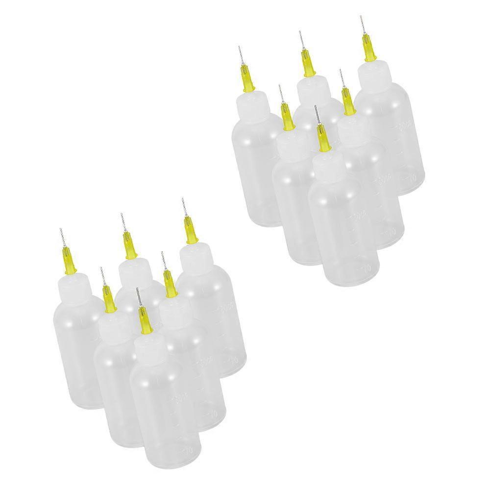 Glue Dropper Bottle Needle Tip Applicator for Liquid Use 12Pcs
