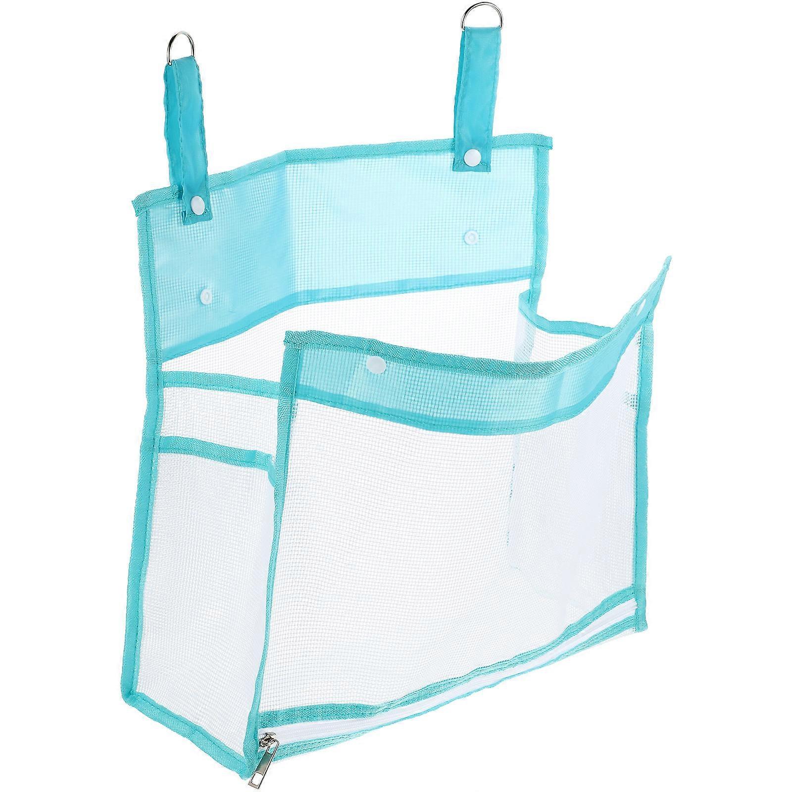 Bath Toy Storage Zipper Design Bathroom Storage Pouch for Hanging Container