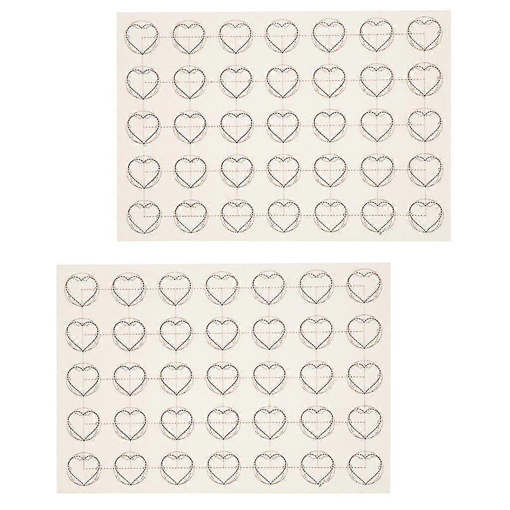 25-26 2 Pcs Macaron Silicone Baking Mat Baking Sheets Cookie Liner Macaron Sheets