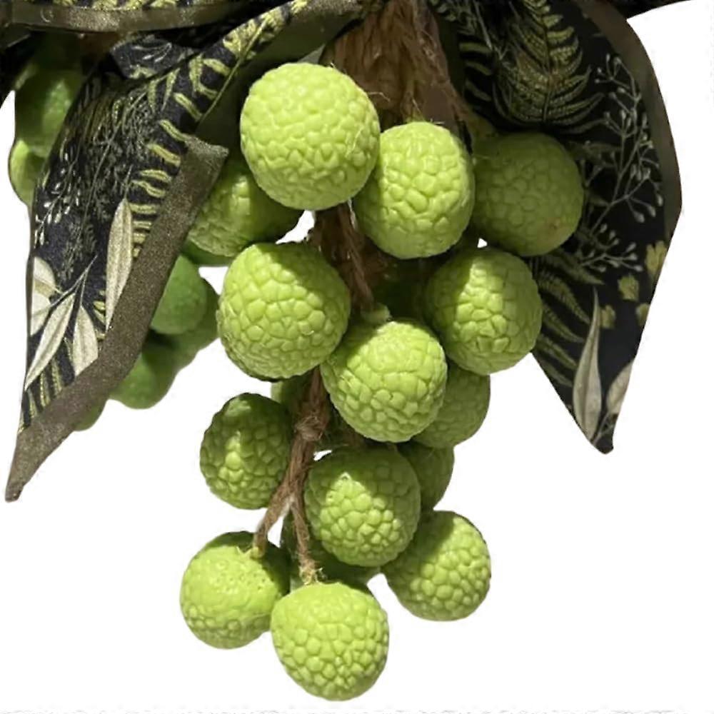 Lychee Shaped Soap Bar with Realistic Design, Handmade Decorative Gift for Bath, Green