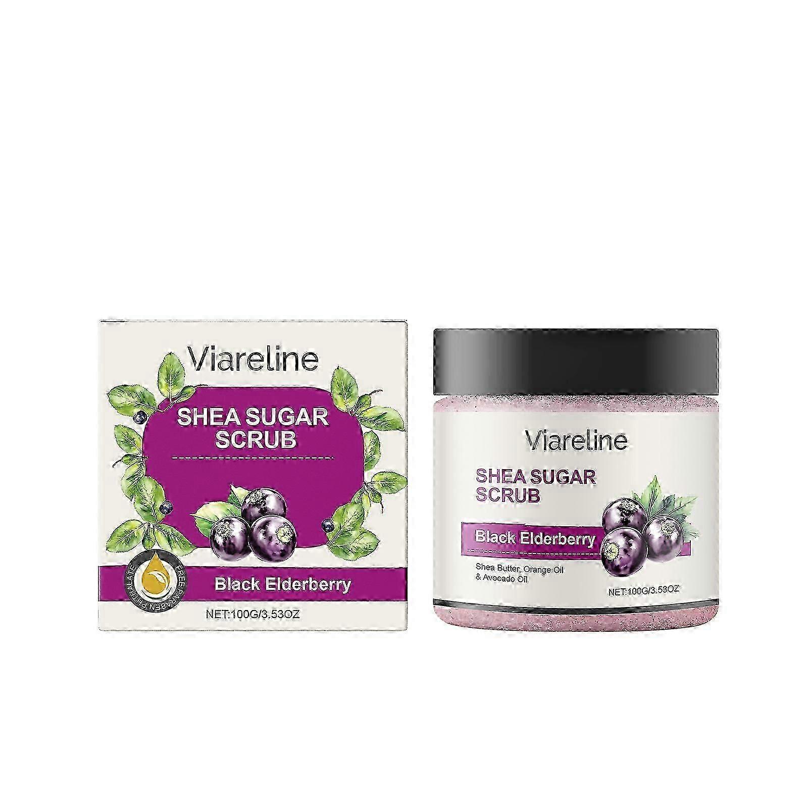 Black Elderberry Body Scrub  Exfoliates, Moisturizes & Brightens Skin