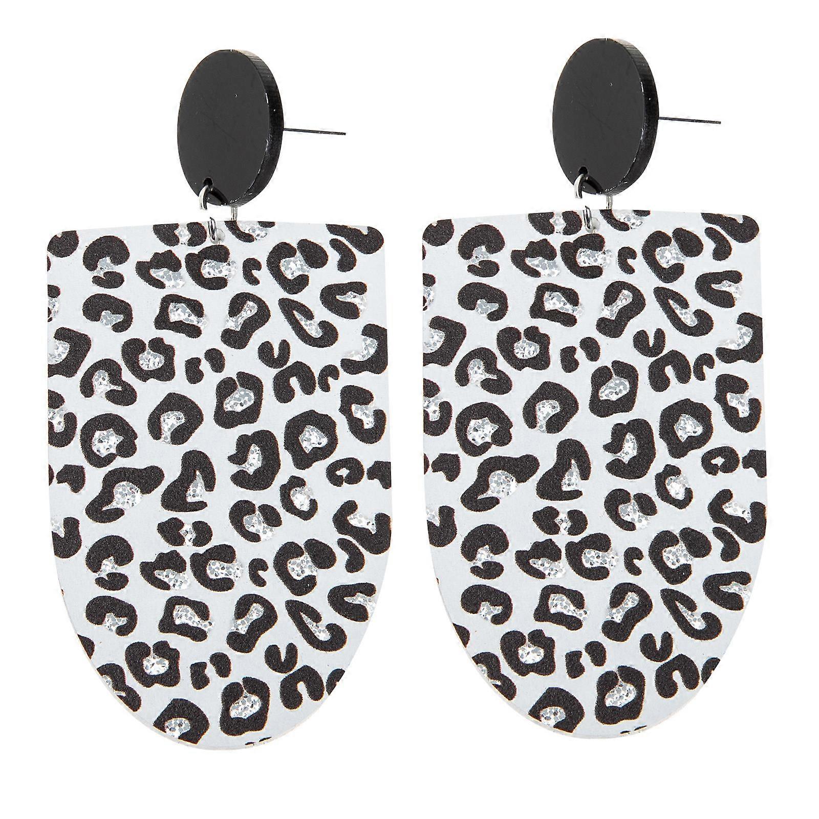 Leopard Earring Retro Ear Dangle for Decor with Acrylic Material 1Pair