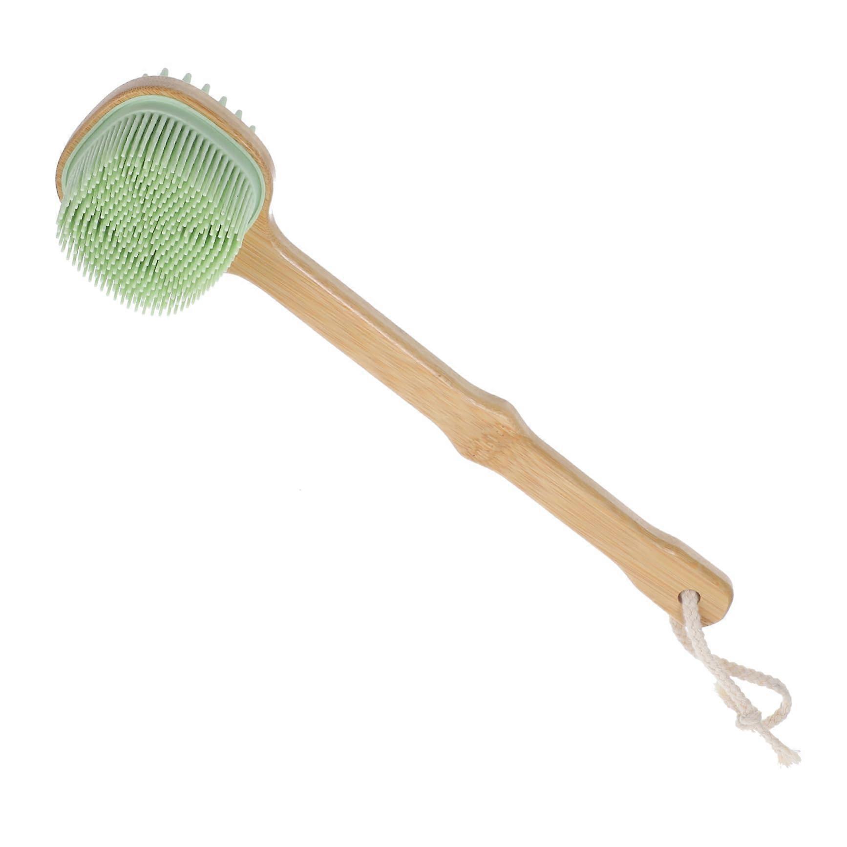 Silicone Back Scrubber with Long Handle, Soft Bristles for Gentle Exfoliation and Deep Cleansing