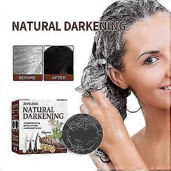 Barra de shampoo escurecido Polygonum Essence com ingredientes naturais e orgânicos para todos os tipos de cabelo, 25-26
