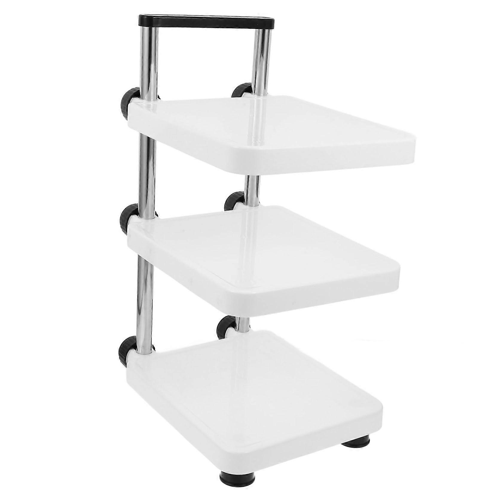 Pot Rack Organizer with Adjustable MultiLayer Pan Storage for Under Sink Cabinets and Vertical Kitchen Use