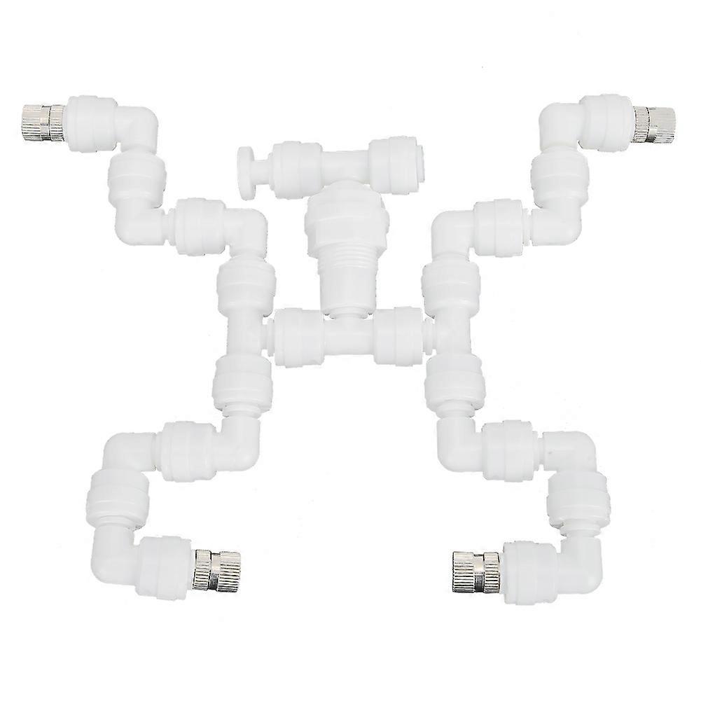 Adjustable 4-Head Universal Misting Nozzles for Eco-Friendly Rainforest Atomization and Humidification