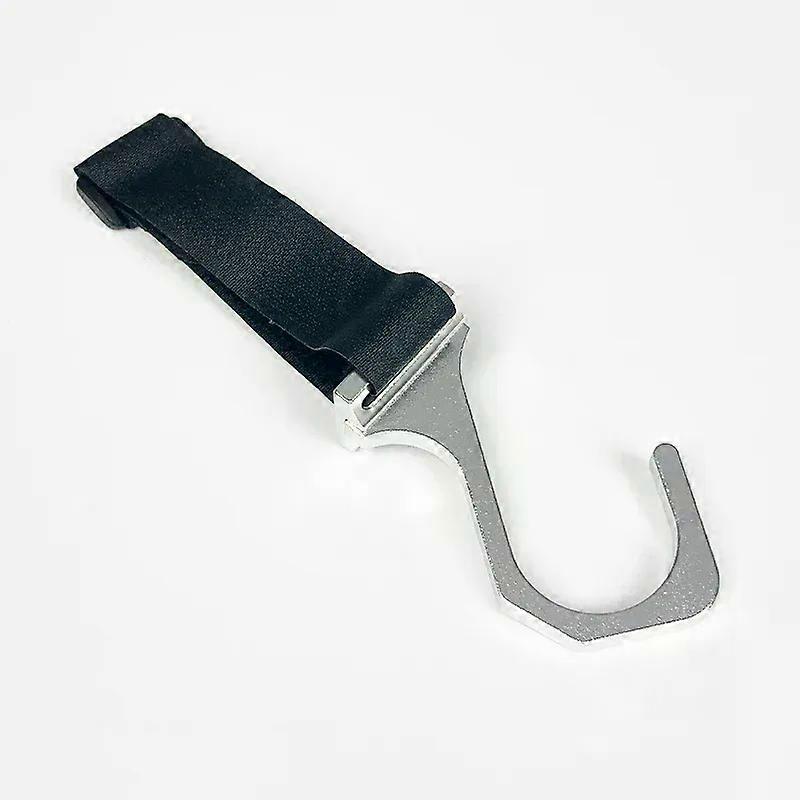 Aluminum Steering Wheel Hook with Adjustable Nylon Strap Car Mounted Modification