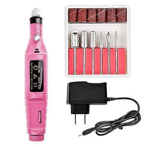 Electric Nail Drill with Variable Speed for Manicure Pedicure, Red Professional Kit with Bits