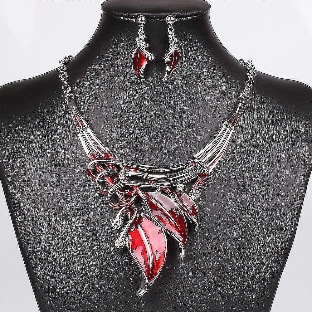 Halskæde Ørering Crystal smykker Sæt