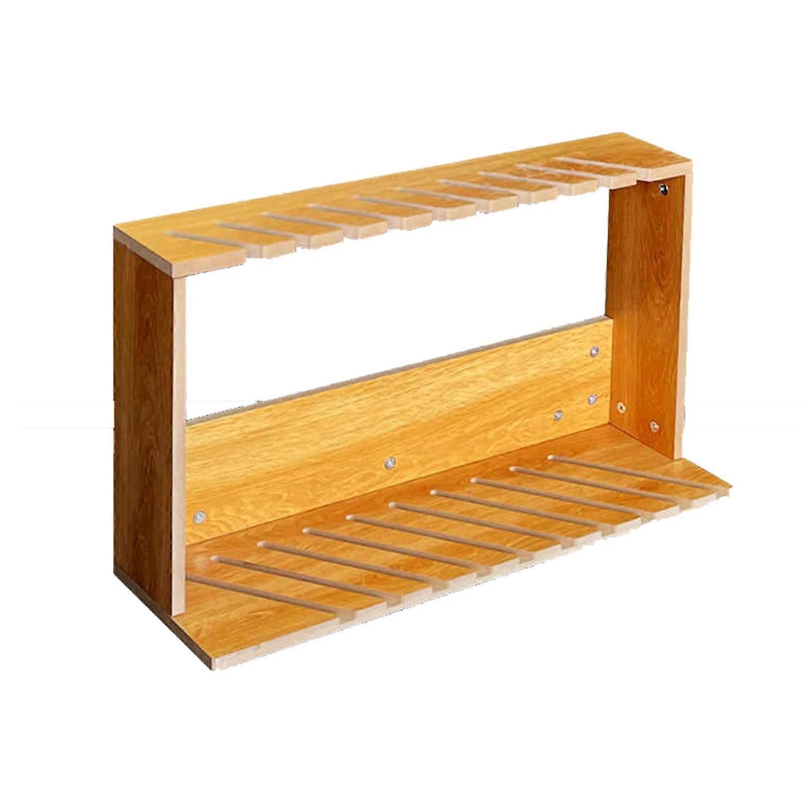 Wooden Tile Display Rack 20 Tier Porcelain Tile Sample Stand for Showroom with Stable Structure
