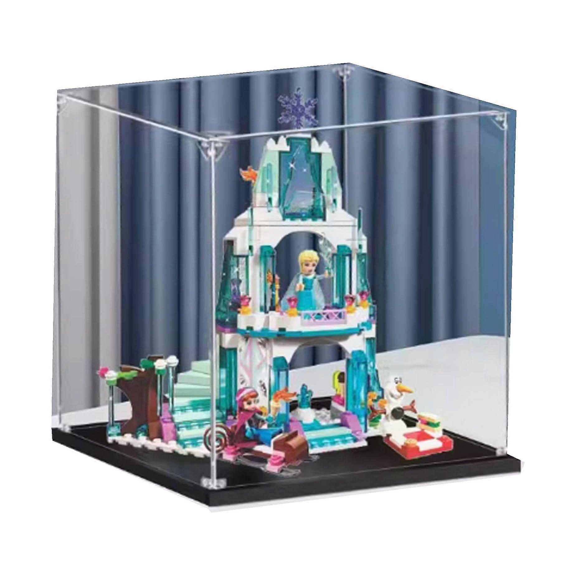 Acrylic Display Box for  41062 Ice Castle, Dustproof Clear Case,  Transparency 3mm