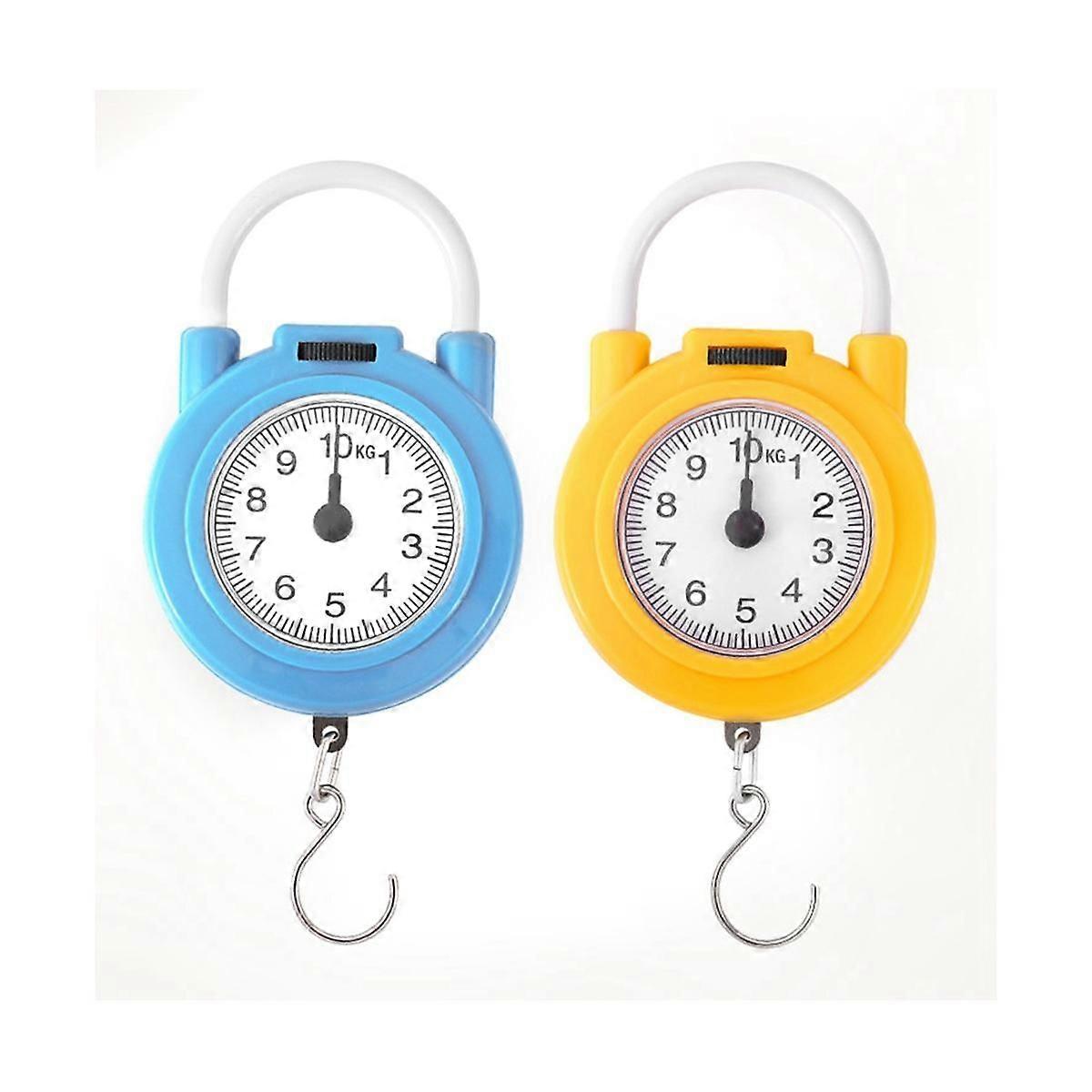 10Kg Portable Mechanical Dial Scale Hanging/Kitchen Scale Hanging Hook Multi- Scale for with Tape M