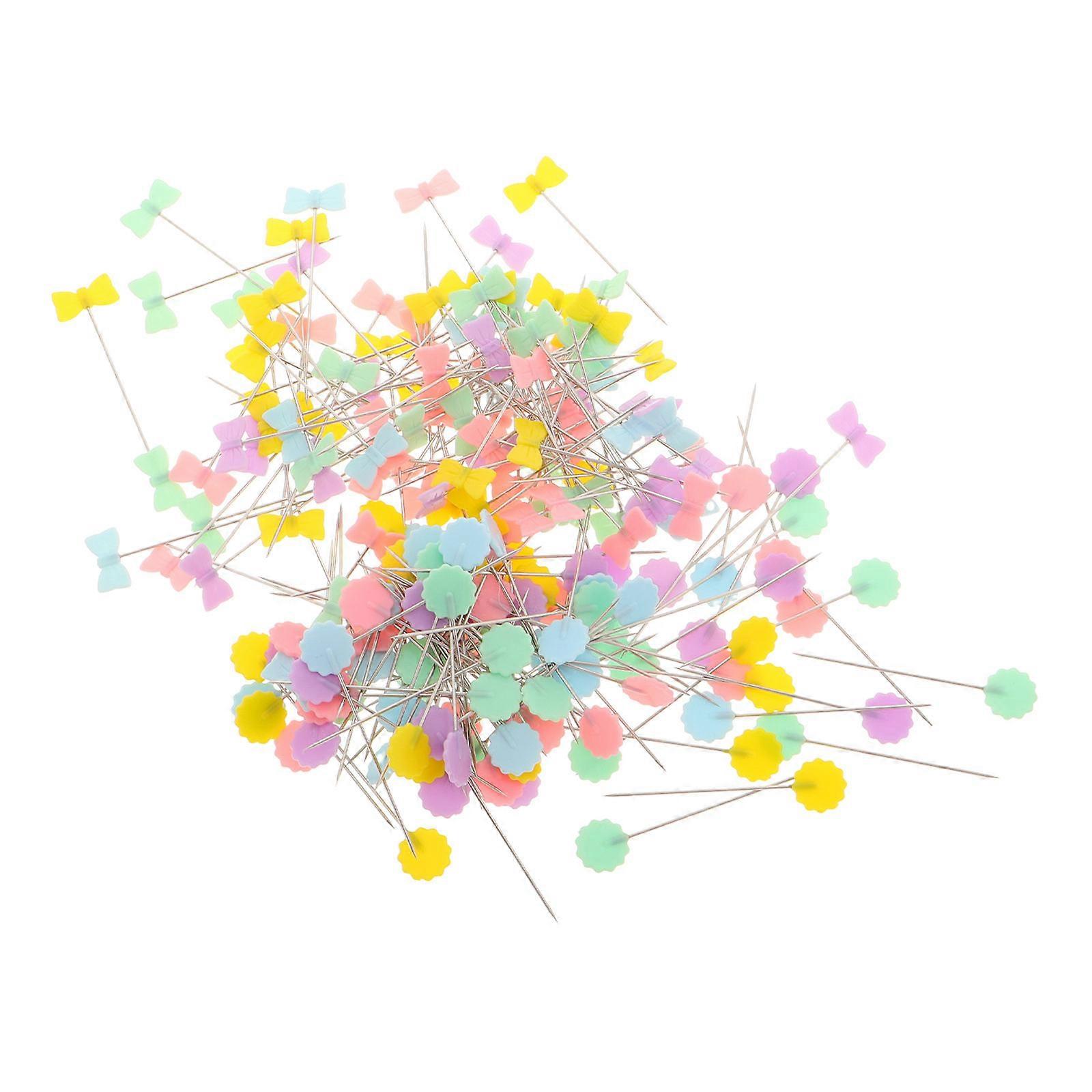 Creative Large Head Pins Multi Metal Plastic for Decoration 200Pcs Sewing Use
