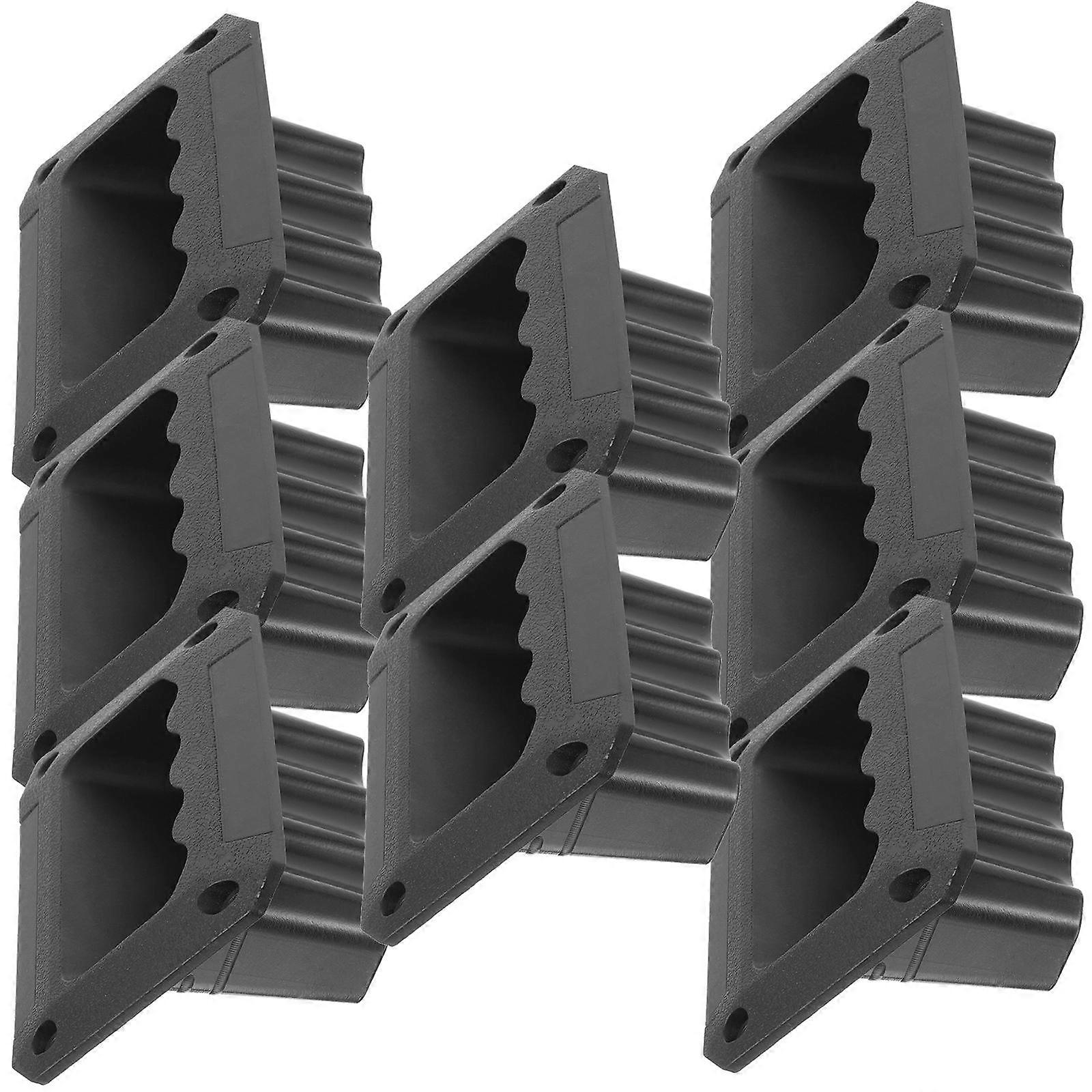 16Pcs Black Plastic Speaker Handle Replacement for Speaker Use