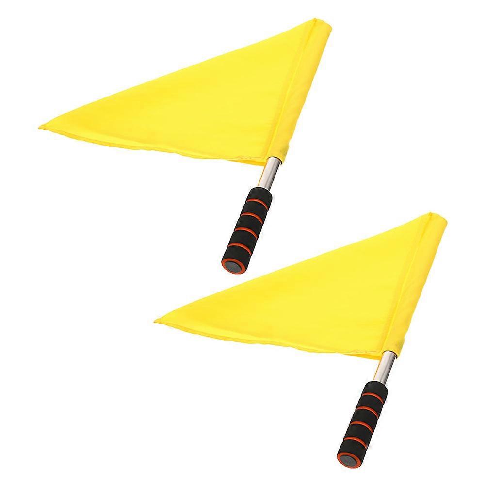 Traffic Flags Handheld Signal Flags for Referee Tools 6Pcs Outdoor Use