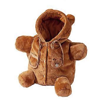 Plush Pet Carrier Bag – Bear Design & Adjustable – for Small Dogs & Kittens Travel