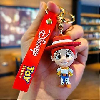 New Anime Cartoon Style Keychain Set - Mickey, Minnie, Donald Duck & Piglet Figure Key Chains, Kids Toys & Gifts