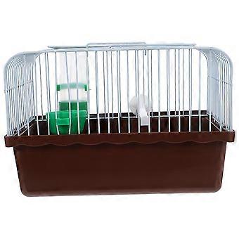 Draagbare vogelkooi met waterer voedseldoos ruime vogelkooi voor comfortabel reizen metalen vogeldrager vogelreiskooi draagbare vogelkooi