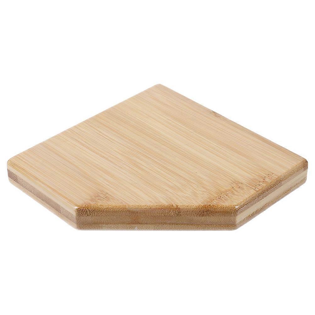 Rustic Wall Shelf Bamboo Corner Organizer for Display Storage