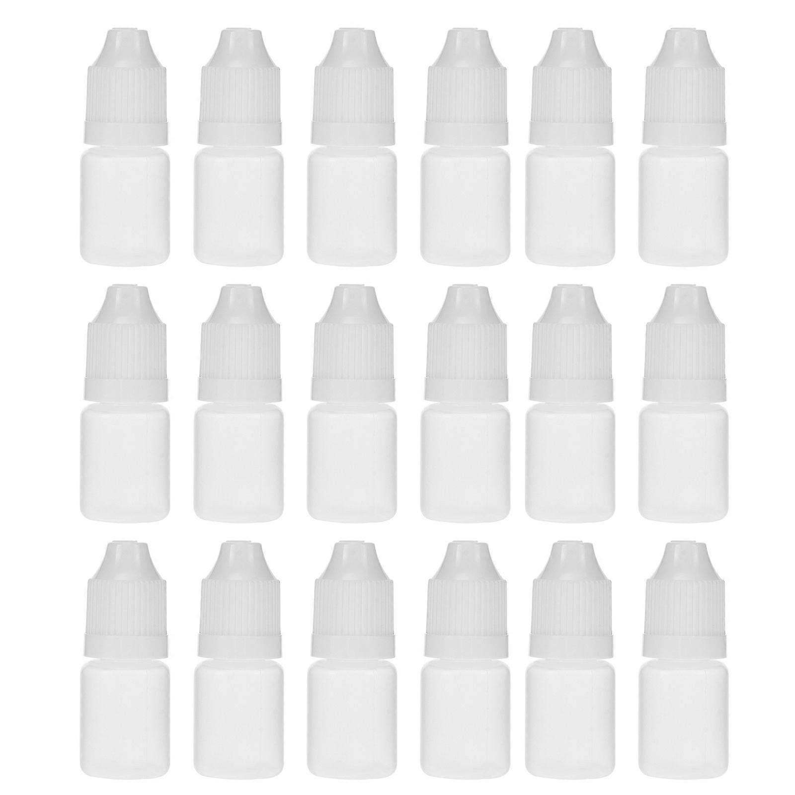 20pcs 5ml Eye Liquid Empty Dropper Bottles Plastic Squeezable Dropper Bottles