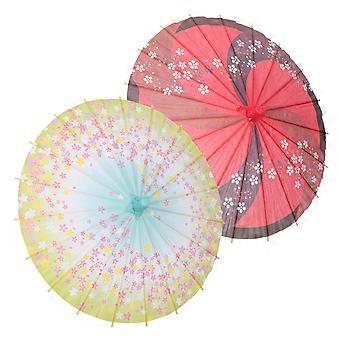 Japanese Paper Umbrella for Decoration 2Pcs Small Umbrella Photography Prop