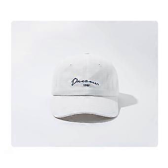 Gorra De Béisbol Para Mujer Gorras De Béisbol Para Hombre Gorras De Papá Graffiti Teñido De Algodón Casual Gorras De Papá Jóvenes Niñas Niños, Blanco