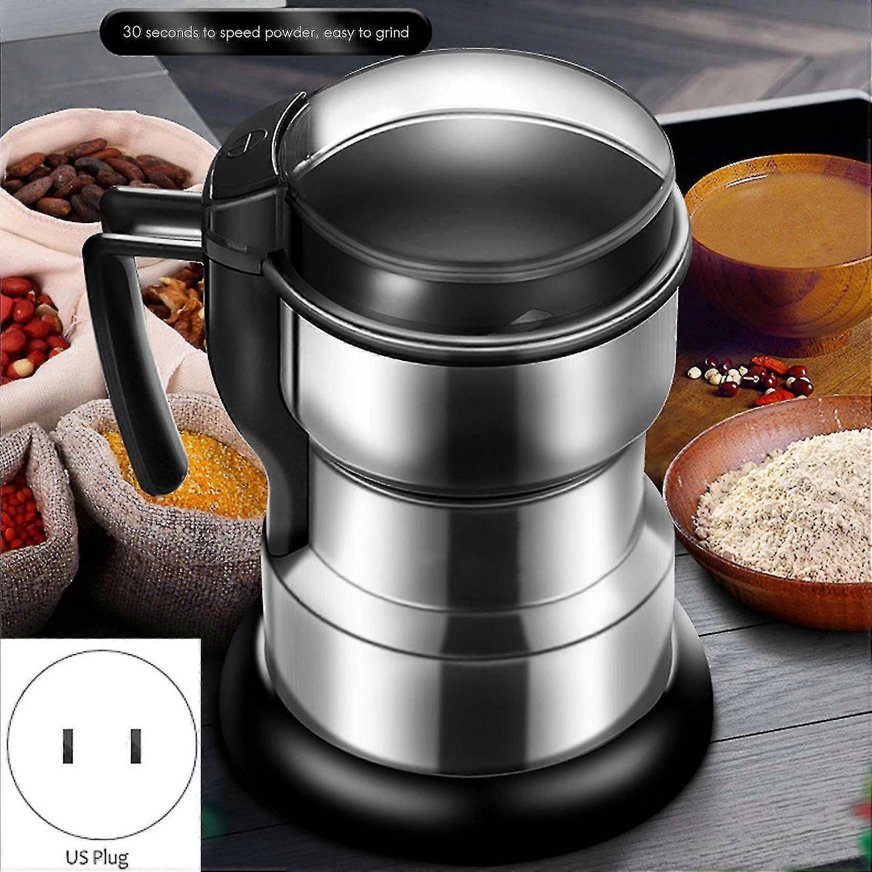 Electric Coffee Grinder Kitchen Beans Spices Grinder Machine Us Plug