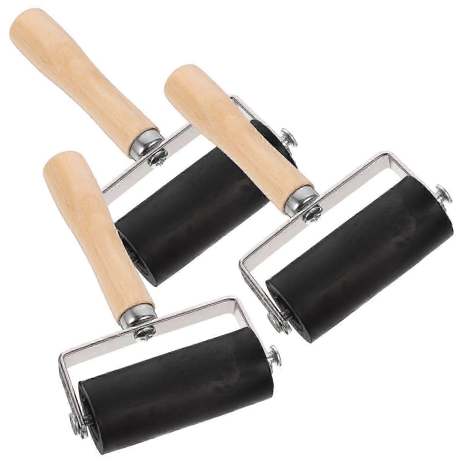 Rollers for Crafting Rubber Roller for Printmaking 3Pcs Set