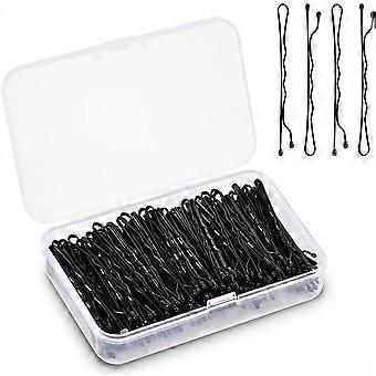 Hair Pins, 150PCS Women Hair Pins, Metal Bun Clip, Hair Clips, Bobby Pins Kit for Women Girls and Hair Salon (Black)