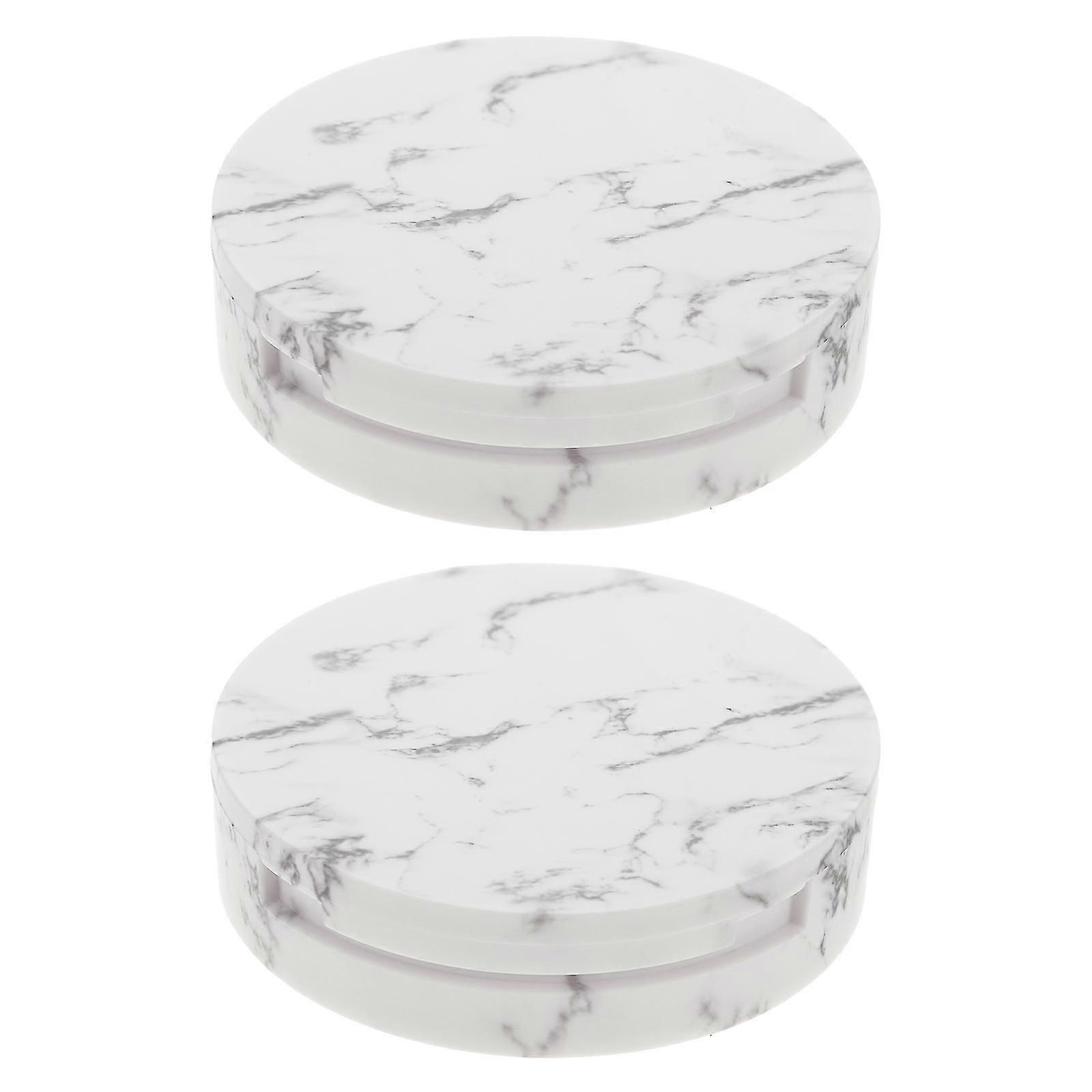 Makeup Powder Container Acrylic Case for Storage Use 2Pcs Assorted Color
