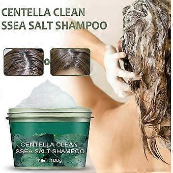Exfoliante de sal marina, champú de sal marina para el cuero cabelludo con picazón, champú para el cabello acondicionador para el cuidado del cabello para anticaspa con picazón seco aceitoso