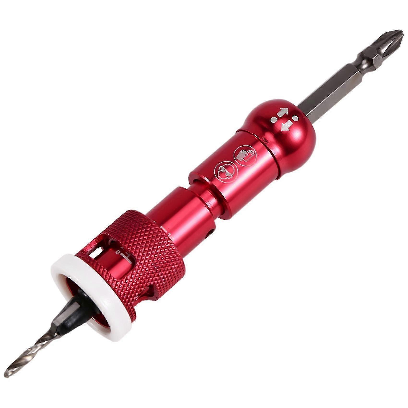 For Drill Presses Low Friction Depth Stop Drill Bits Carbide Tipped Countersink Drill Bits for Precise Countersinking B