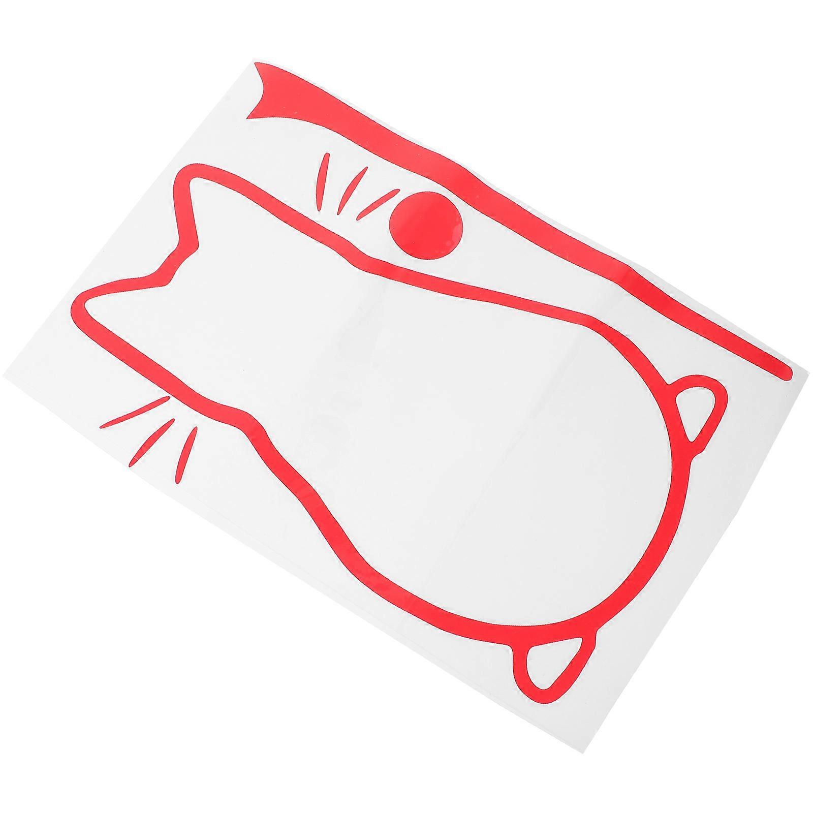 Rain Wiper Car Decal Cat Pattern Sticker Creative Design