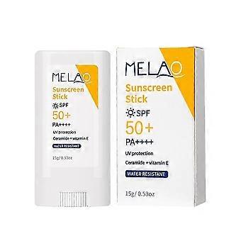 MELAO Aufhellender Sonnenschutzstift, SPF50+, eine Handfläche kann kleine tragbare Stifte halten, KEIN Schlammreiben, leichte Berührung der Haut