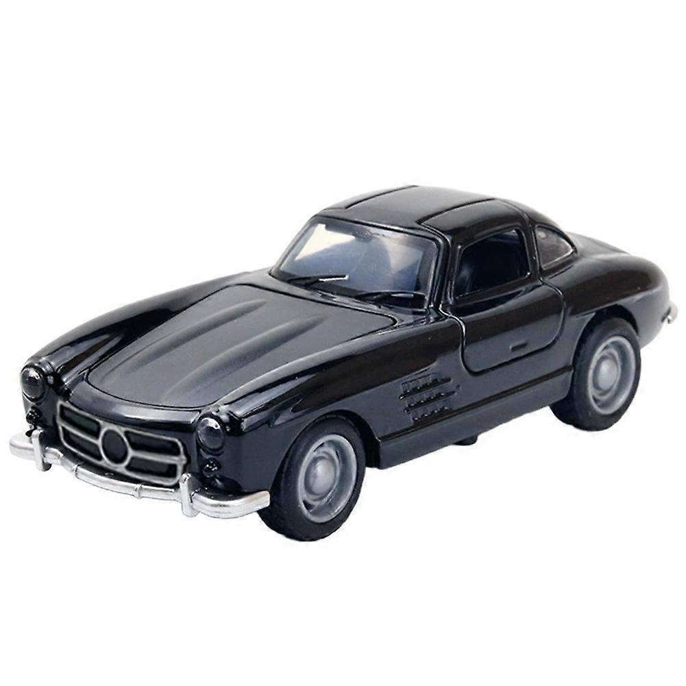 Retro Alloy Car Model - Openable Doors, Pull Back, 12cm
