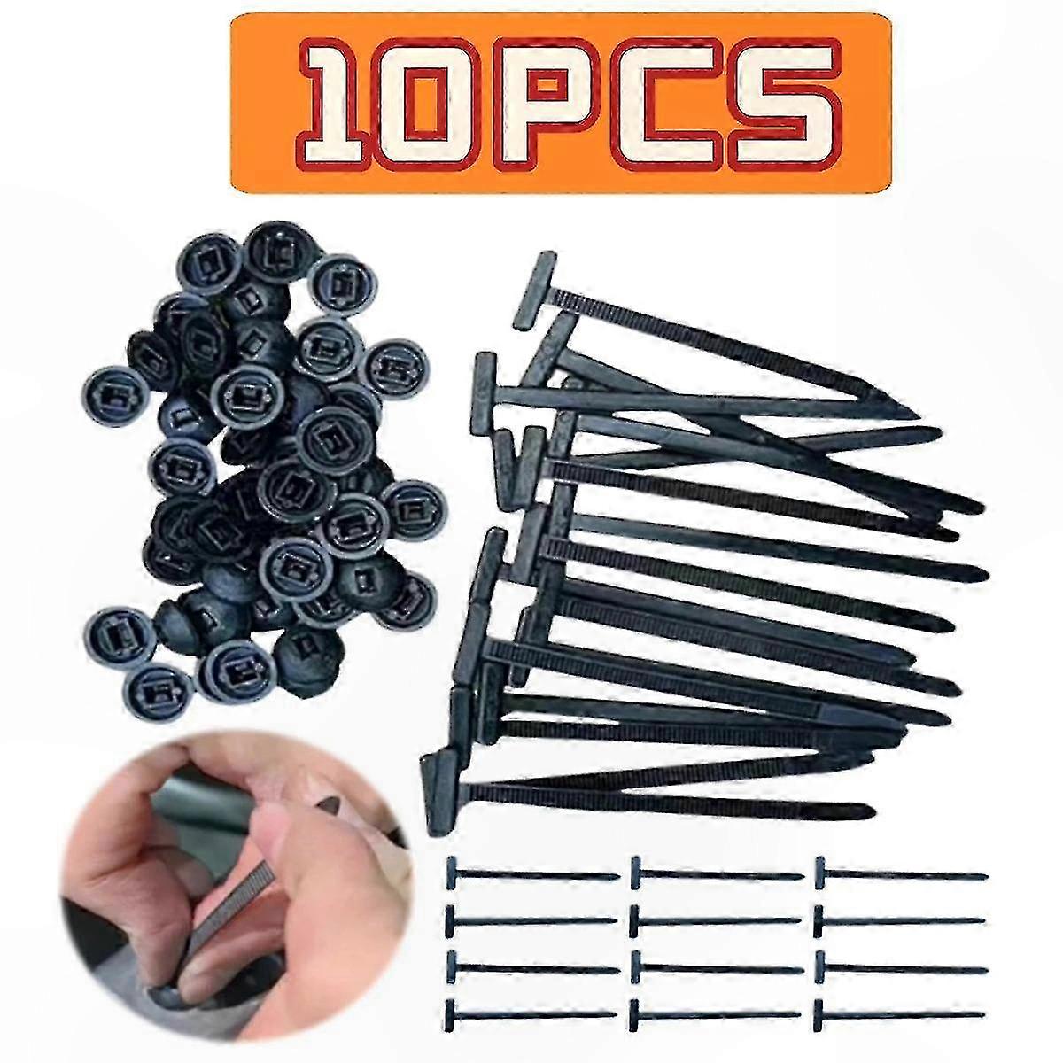 Heavy Duty Self-Locking Zip Ties with Pin and Button for Multi-Purpose Use