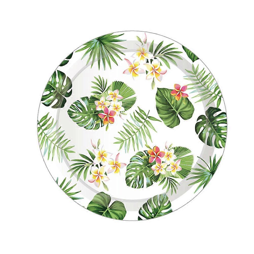 Party 16Pcs Hawaii Leaf Pattern Paper Dinner