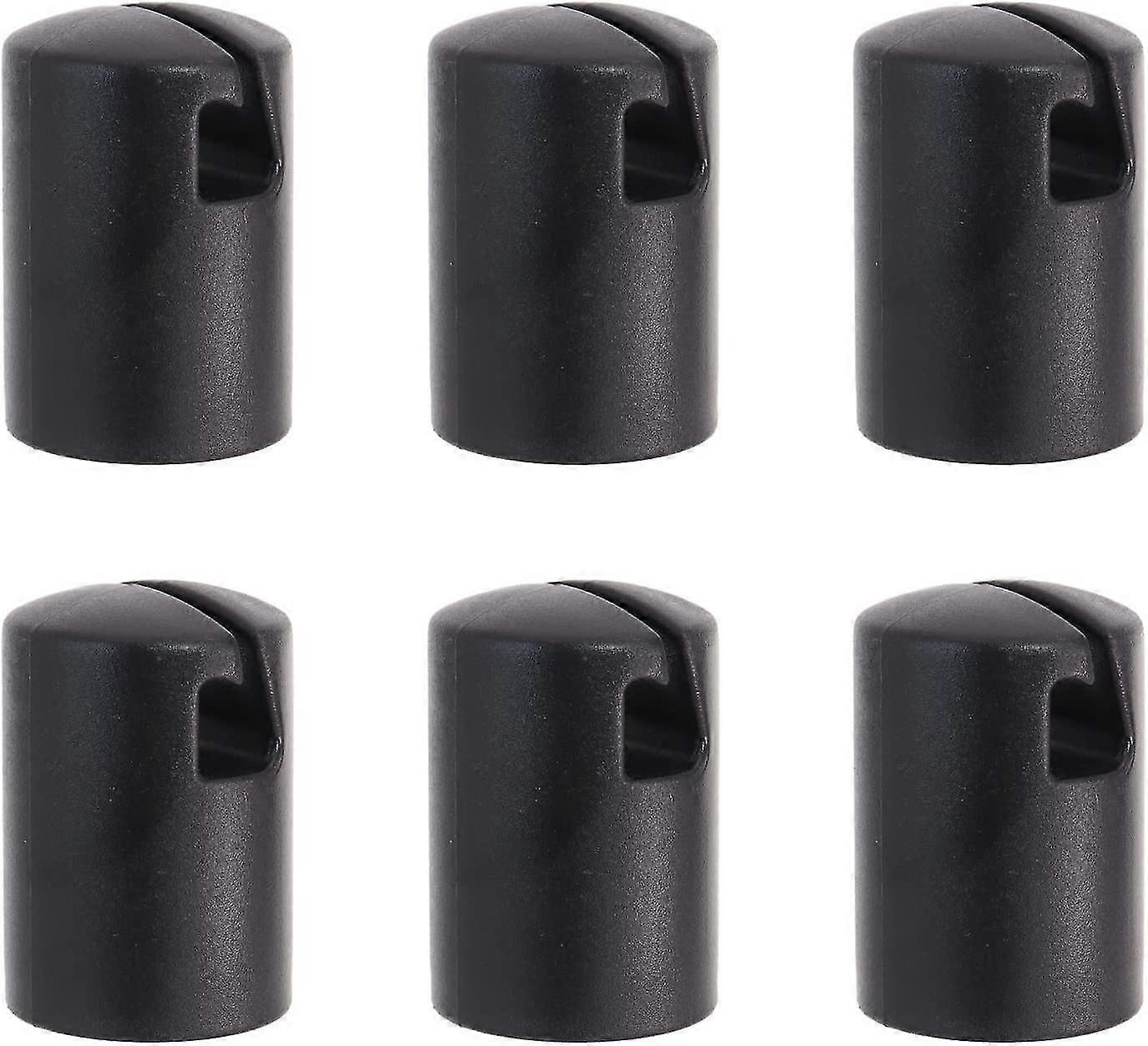 Trampoline Pole Caps 1.26 Inch, Triangular G Shape, Thickened Plastic, Smooth Surface, Compatible with Flat Steel Top Ring System (4pcs)