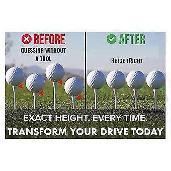 Ball Height Right Adjustable Golf Tee Height Tool - Precision Tee Height Setter for Consistent Swing Golf Training