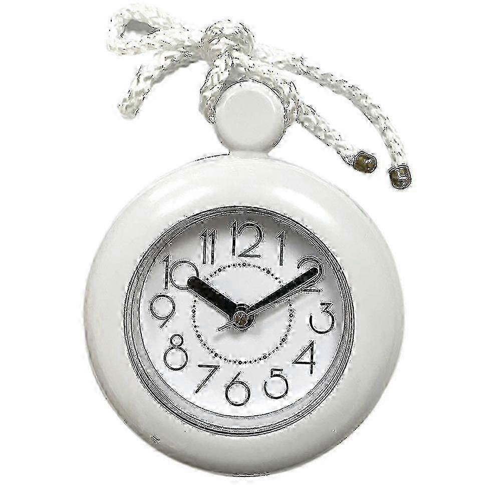 Waterproof Dual-purpose Bathroom Wall & Desk Clock with Towel Hanging Function - AM