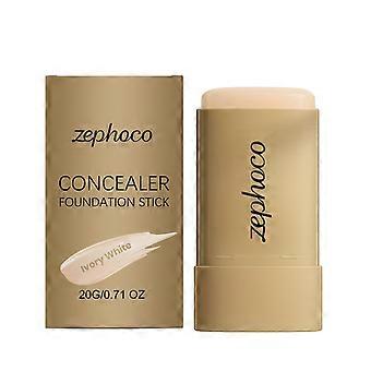 zephoco Ivory White Feuchtigkeitsspendender Concealer-Foundation-Stick – Natürliches, hydratisiertes Make-up, leichte und dünnere Abdeckung und langanhaltende Foundation.