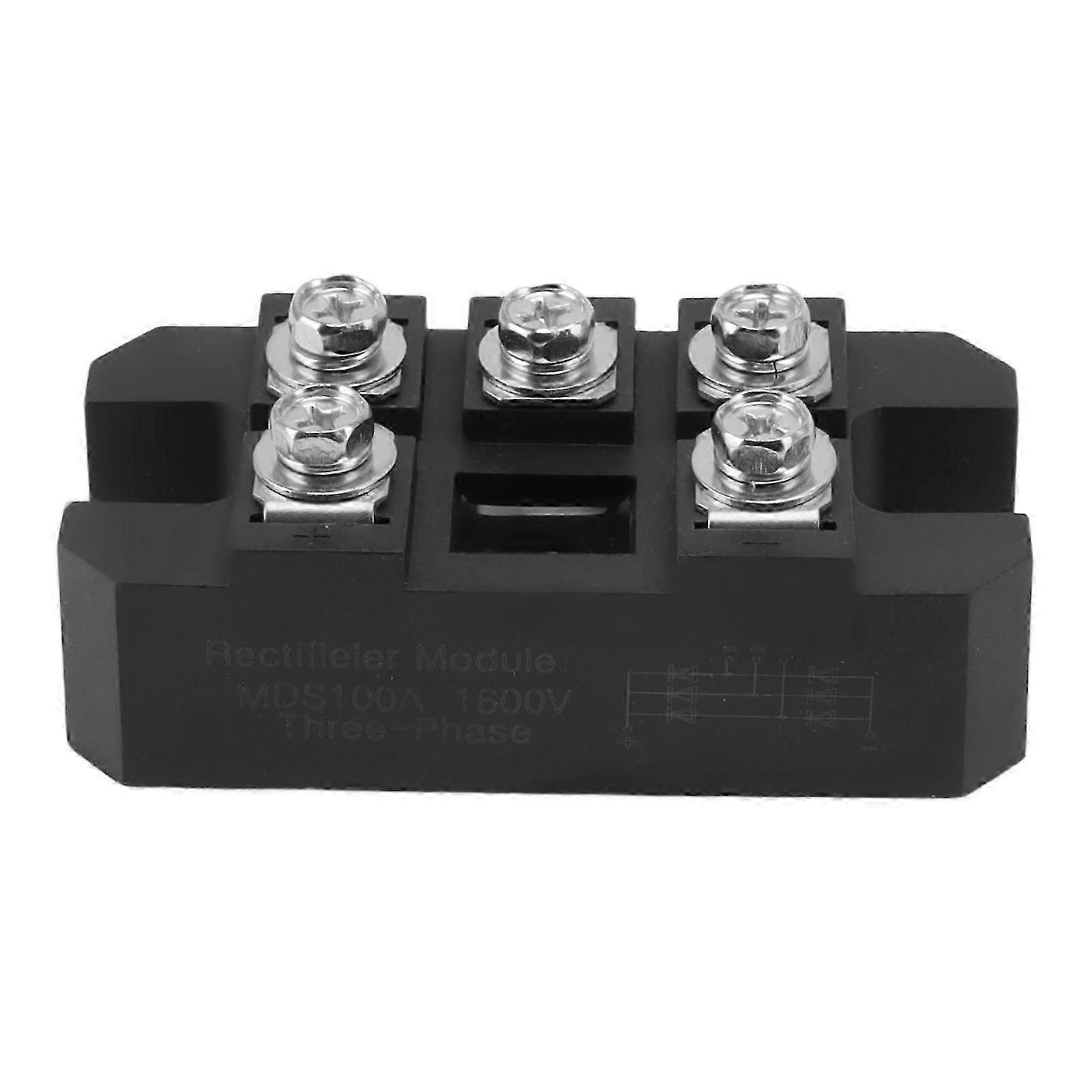 3 Phase Diode Bridge Rectifier MDS100A 100A 1600V 5 Terminal Rectifier Module Compatible with Charging