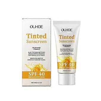 Ouhoe Vitamin C Protective Cream Summer Outdoor Isolation Radiation Gentle Refreshing And Not Sticky Moisturizing Protective Cream