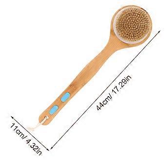 Scrubbing Brush Bathroom Long-Handled Double-Sided Brush for Bathing Use 1Pcs