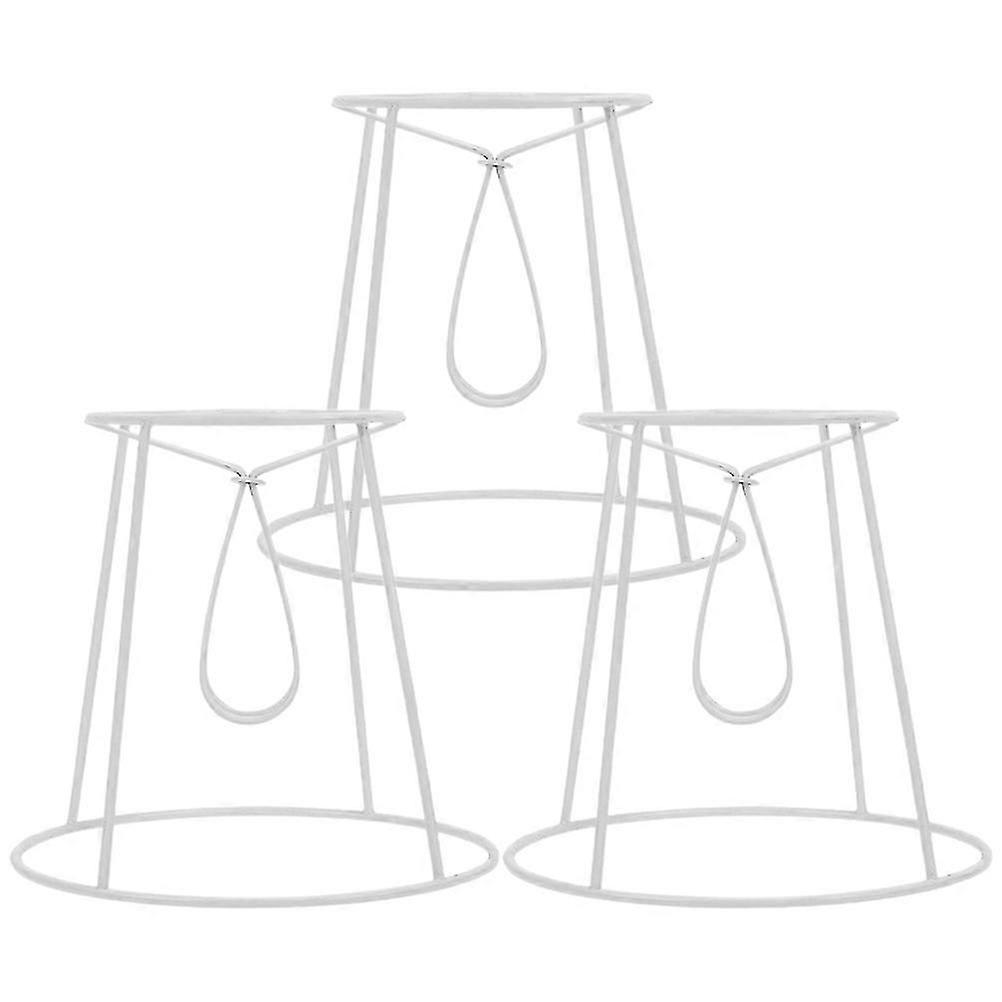 Table Lamp Shade Frame Iron Lampshade Brackets compatible with DIY Use 3Pcs Kit