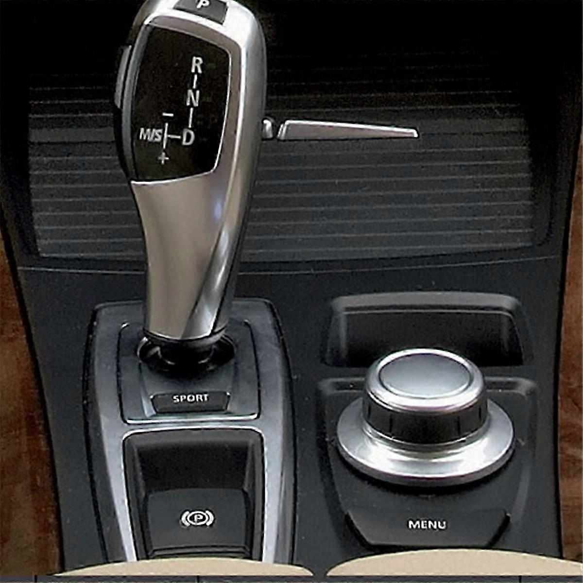 Car Center Control Gear Shift Panel Gear Shift Trim Frame Compatible with X5 E70 X6 E71 E72 LHD Black