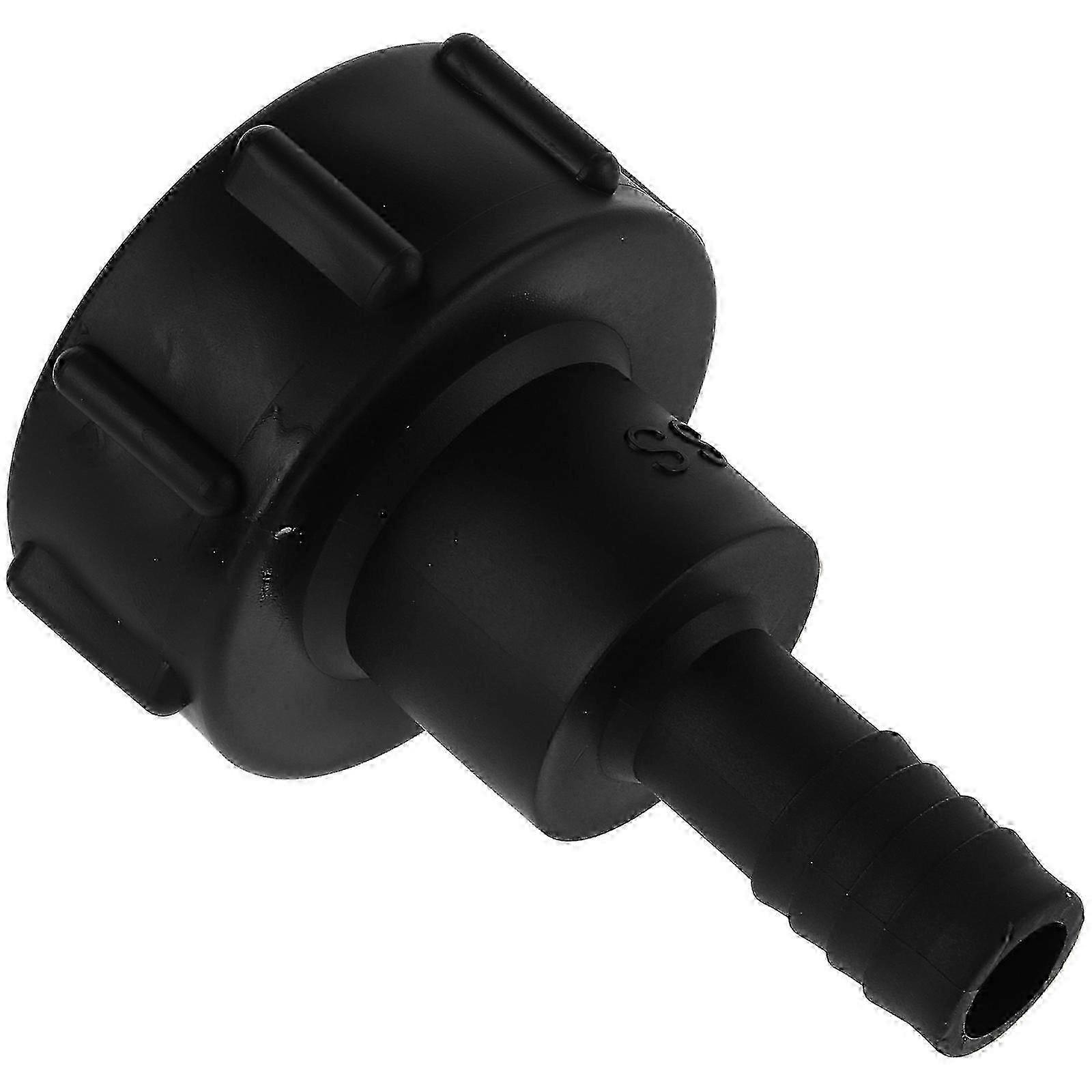 Plastic Tote Tank Adapter Compatible with IBC Container Threaded 20mm Black