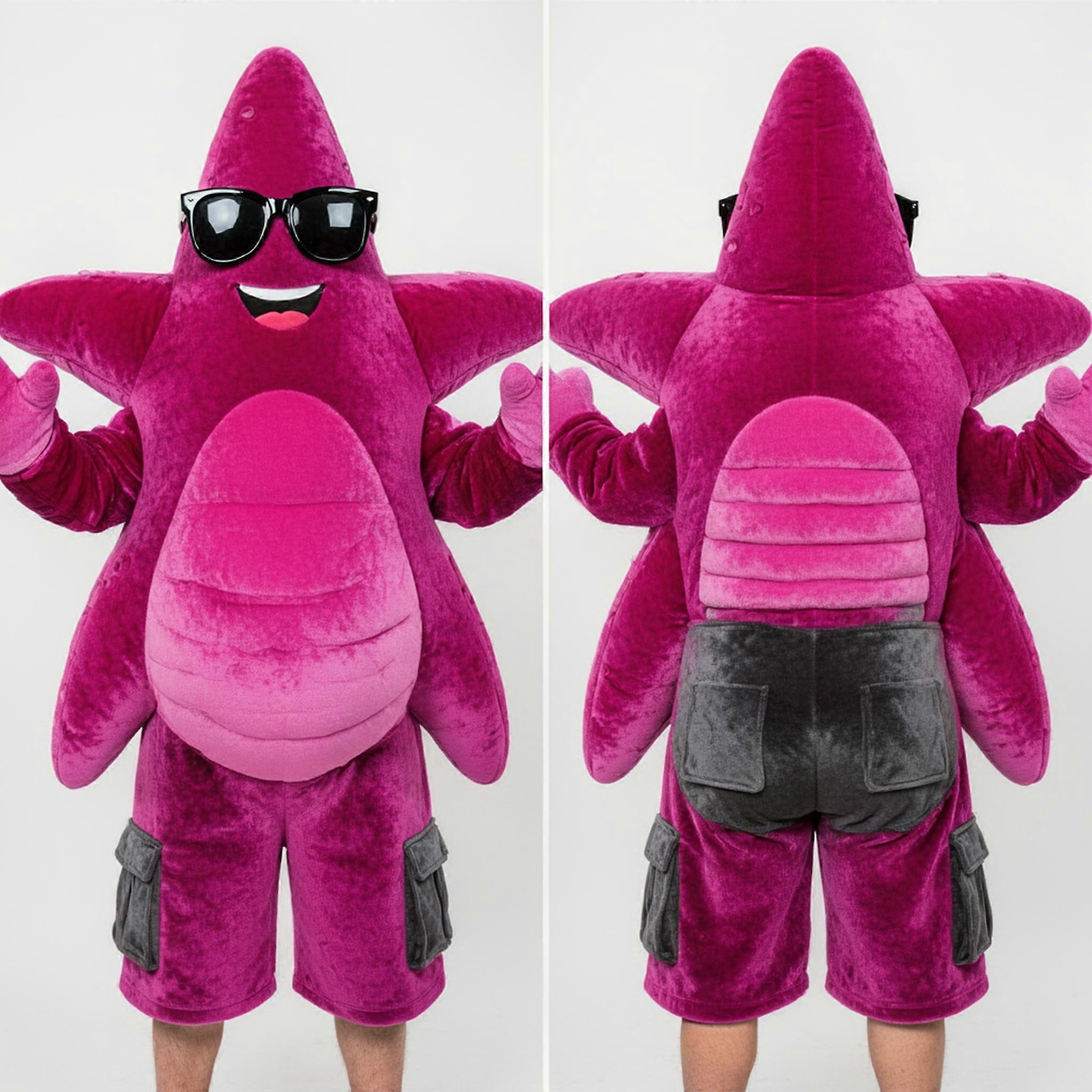 MASTICOT Magenta Velvety Starfish Mascot