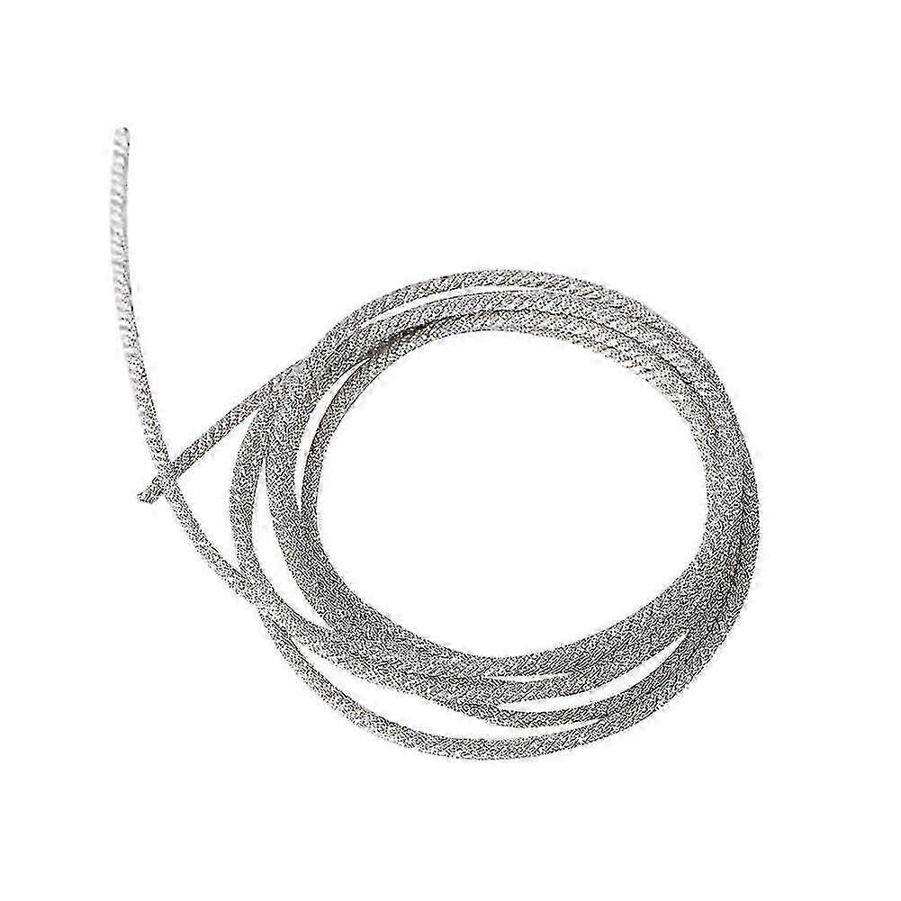 Robust, 1 m long, 32-core, high-temperature resistant, twisted silver cable compatible with speaker cable repairs.