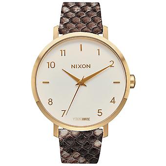 Nixon the arrow Watch for Women Analog Quartz with Cowskin Bracelet A10912890